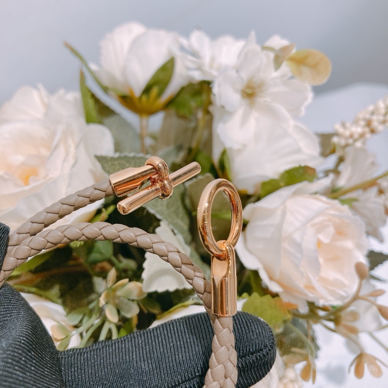 TW4459 Hermes 愛馬仕 雙圈小Q扣 大象灰手繩Double Tour Bracelet T2-6