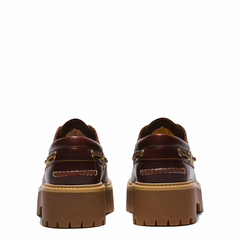 Timberland - Scarpa da barca con Plateau Stone Street Rootbeer - TB0A2QDM - ROOTBEER | size: 9-4