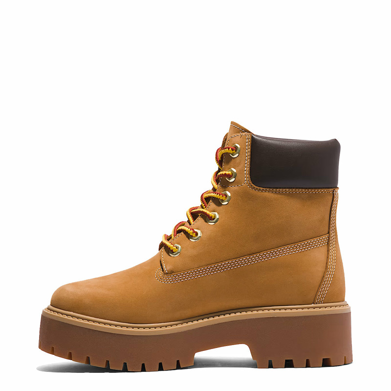 Timberland - Stivale Donna Premium con Plateau Stone Street 6-Inch Wheat - TB1A5RJD - WHEAT | size: 5.5-1