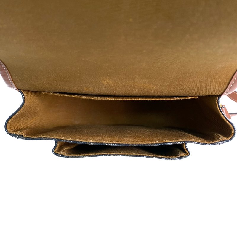 △ Celine 思琳 Brown Coated Canvas Medium Folco Triomphe Shoulder Bag 啡色塗層帆布肩背袋 - 257017207-16
