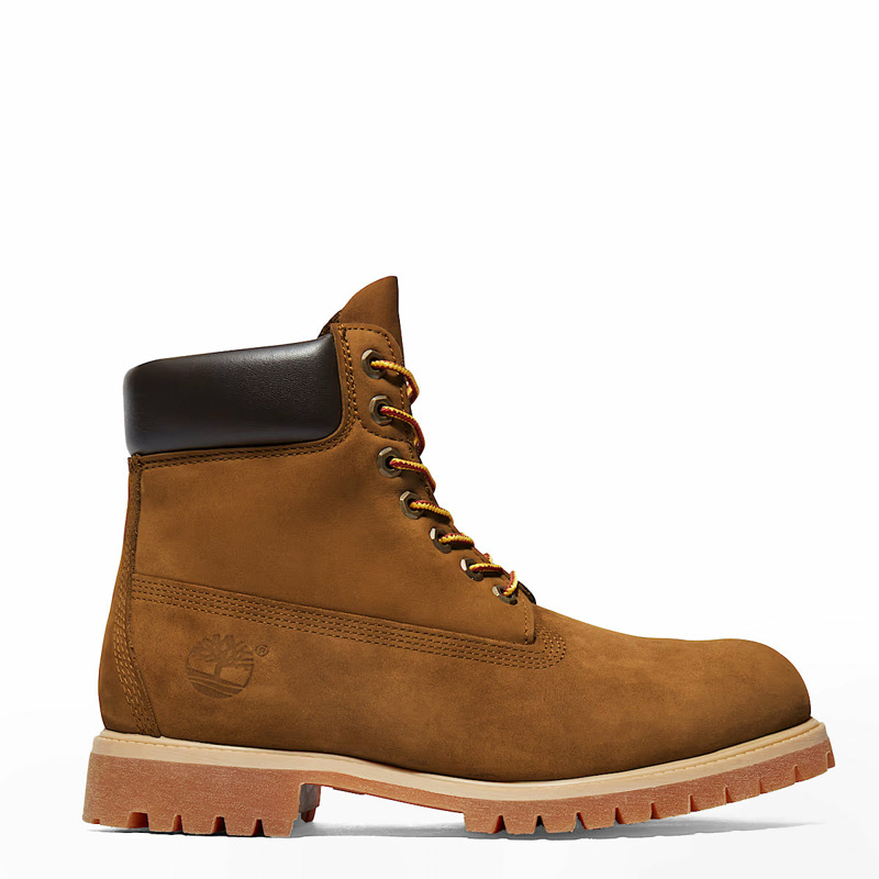 Timberland - Stivale Uomo Premium 6-Inch Dark Wheat Nubuck - TB172066 - DARK/WHEAT/NUBUCK | size: 9-0