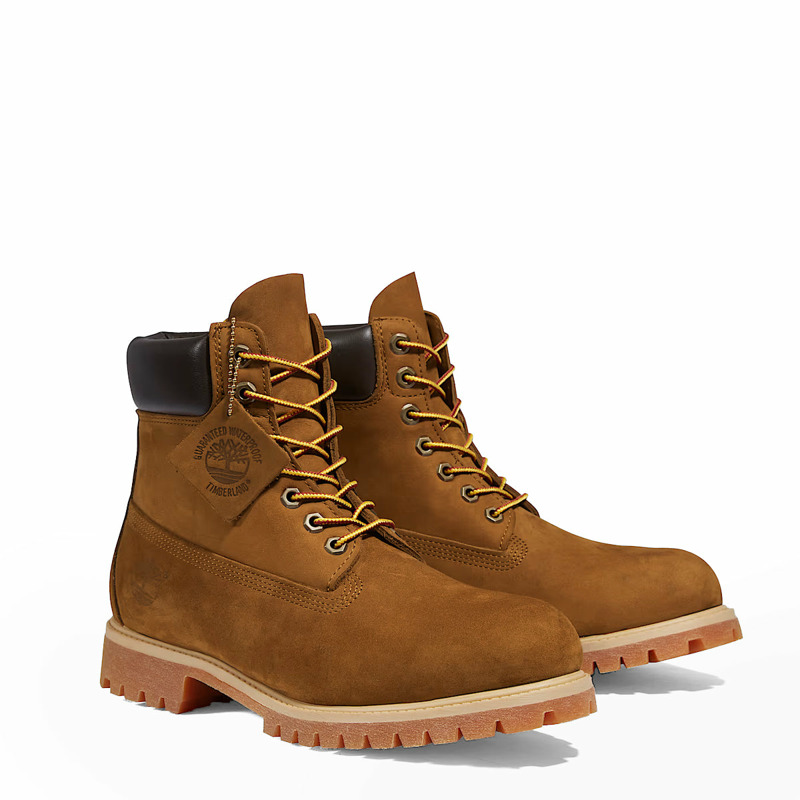 Timberland - Stivale Uomo Premium 6-Inch Dark Wheat Nubuck - TB172066 - DARK/WHEAT/NUBUCK | size: 9.5-2