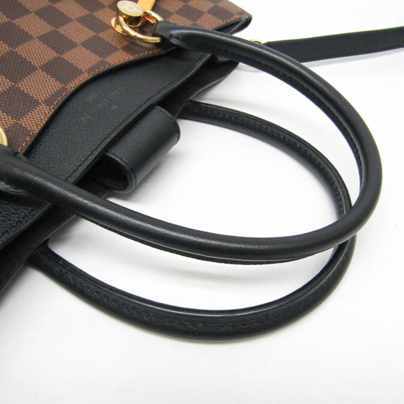 Louis Vuitton Damier LV Riverside N40050 女士手提包,單肩包 Damier 帆布,黑色-5