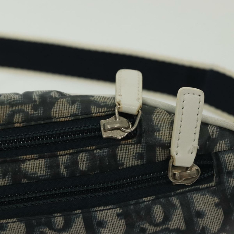 【日本直送】Christian Dior Trotter 帆布腰包 尼龍 海軍藍 銀色 正品 gh518-8