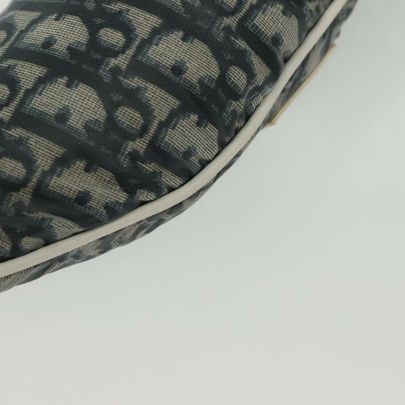 【日本直送】Christian Dior Trotter 帆布腰包 尼龍 海軍藍 銀色 正品 gh518-16