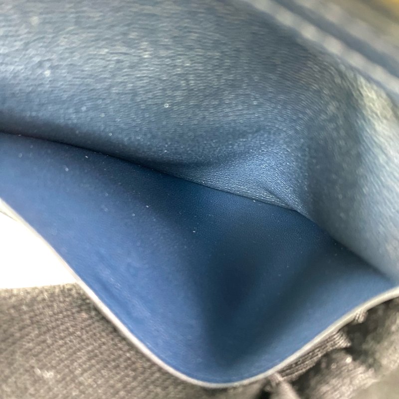 △ Hermes 愛馬仕 Navy Alligator Skin Gold Plated Metal Short Wallet Stamp Y 深藍色短吻鰐魚皮鍍金金屬短銀包Y刻 - 257017368-17