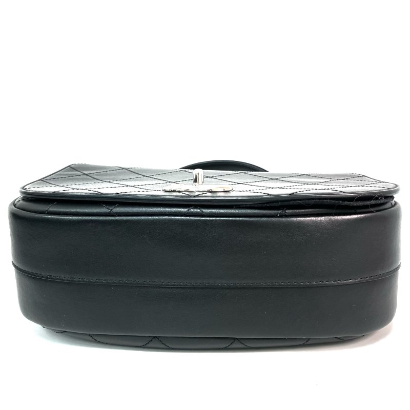 △ Chanel 香奈兒 Black Lambskin Silver Tone Metal 2 Way Bag A93696 No.23 黑色小羊皮銀色金屬兩用袋No.23 - 257017668-5