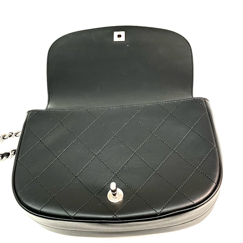 △ Chanel 香奈兒 Black Lambskin Silver Tone Metal 2 Way Bag A93696 No.23 黑色小羊皮銀色金屬兩用袋No.23 - 257017668-14