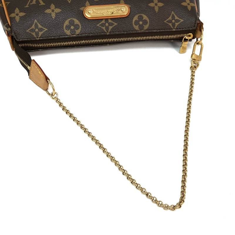△ Louis Vuitton 路易威登 Brown Coated Canvas Monogram Eva Chain Shoulder Bag M95567 啡色塗層帆布經典老花鎖鏈肩背袋 - 257017705-10
