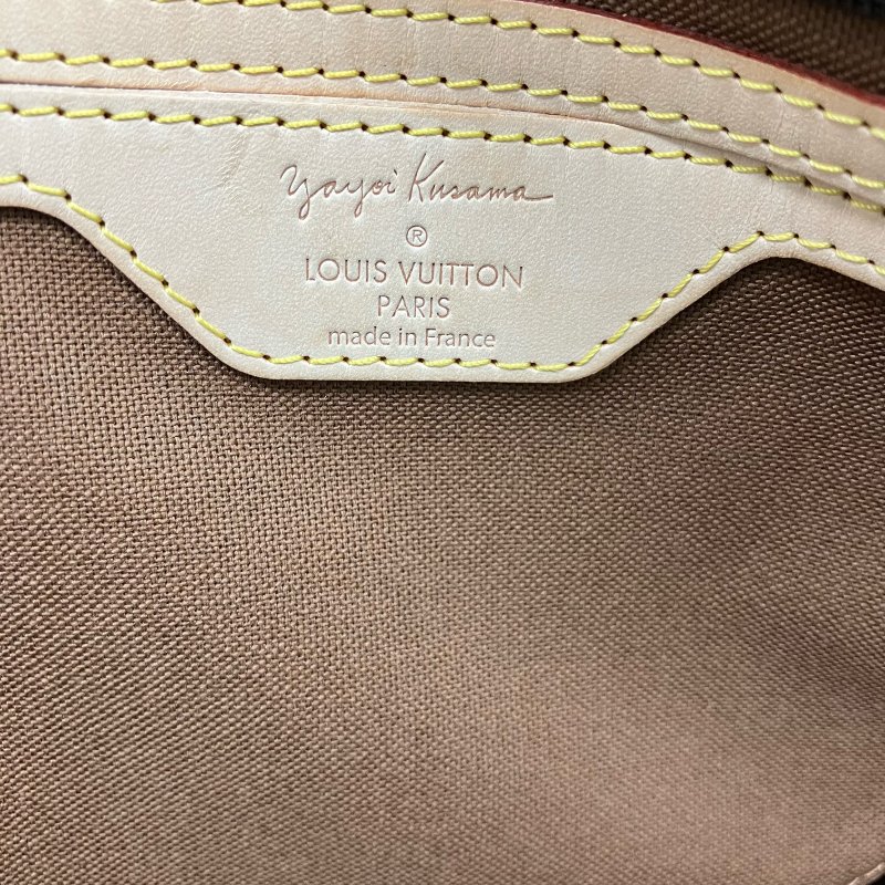 △ Louis Vuitton 路易威登 Yayoi Kusama Keepall 55 Brown, Green Coated Canvas Dot 2Way Bag 草間彌生啡色, 綠色塗層帆布圓點兩用袋 -257015986-19