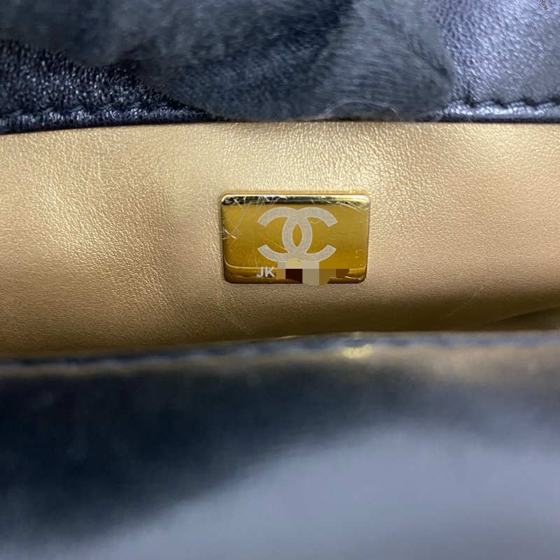 △ Chanel 香奈兒 Black Lambskin Gold Tone Metal Faux Pearl Chain Shoulder Bag AS4986 黑色小羊皮金色金屬仿珍珠鏈條肩背袋 AS4986 -257017886-20