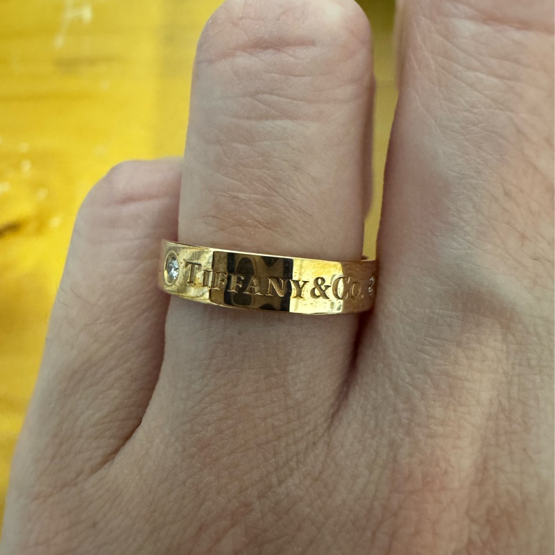 Tiffany玫瑰金戒指 (一對)-4