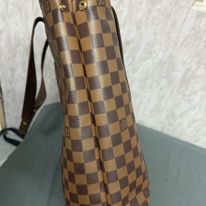 Lv 棋盤格經典中性肩背/手提包-3