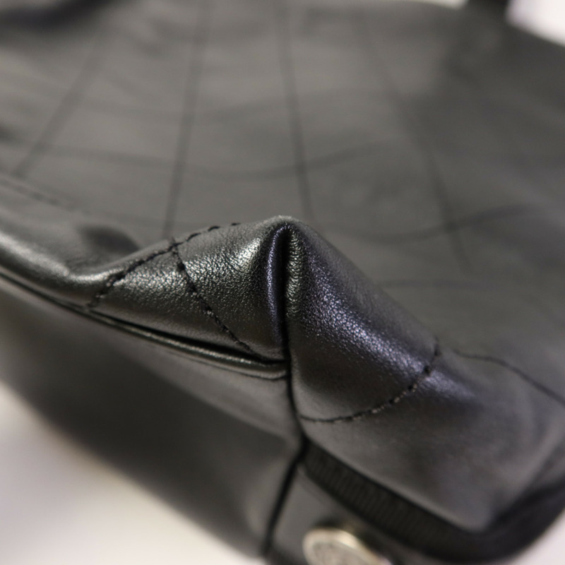 CHANEL 牛皮皮革2 Way Shoulder Bag金扣手挽肩背兩用袋-14