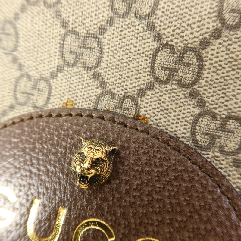 GUCCI 塗層帆布GG Supreme Messenger金扣肩背袋-14
