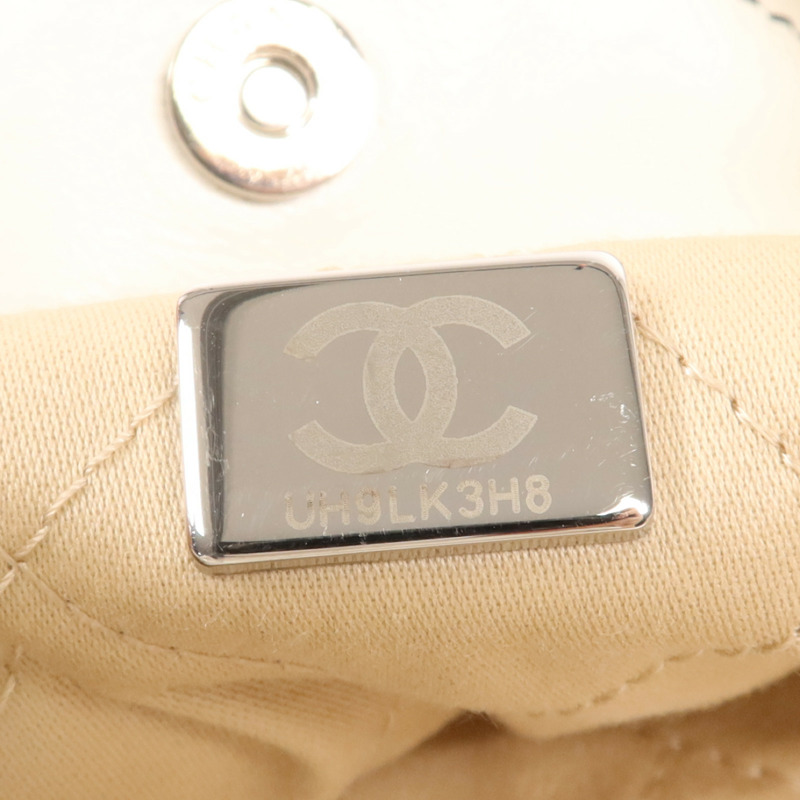 CHANEL 羊皮皮革Chanel 22 Small銀扣鏈帶肩背袋-6