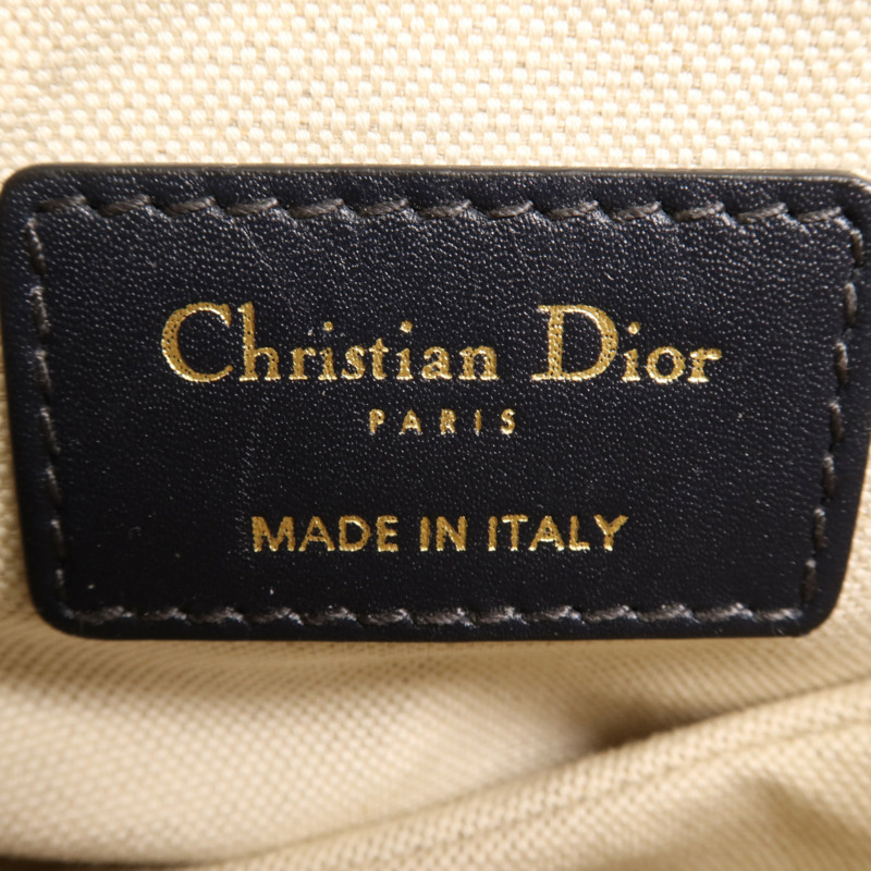 Dior 帆布Mini Saddle金扣肩背袋-5