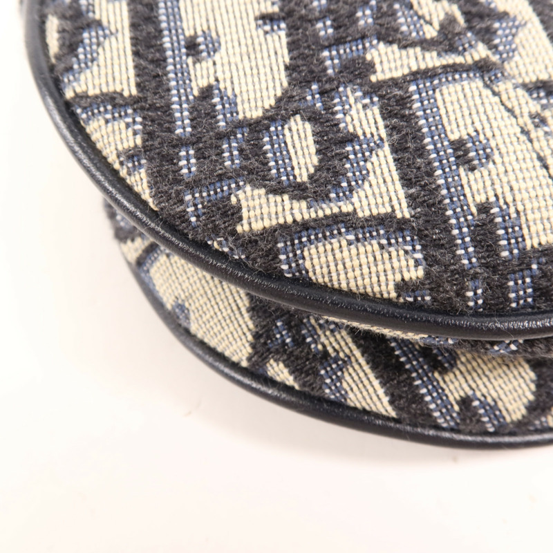 Dior 帆布Mini Saddle金扣肩背袋-10