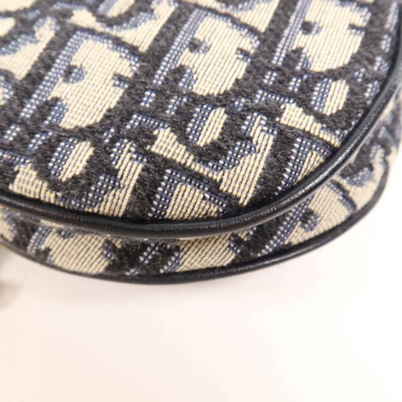 Dior 帆布Mini Saddle金扣肩背袋-11