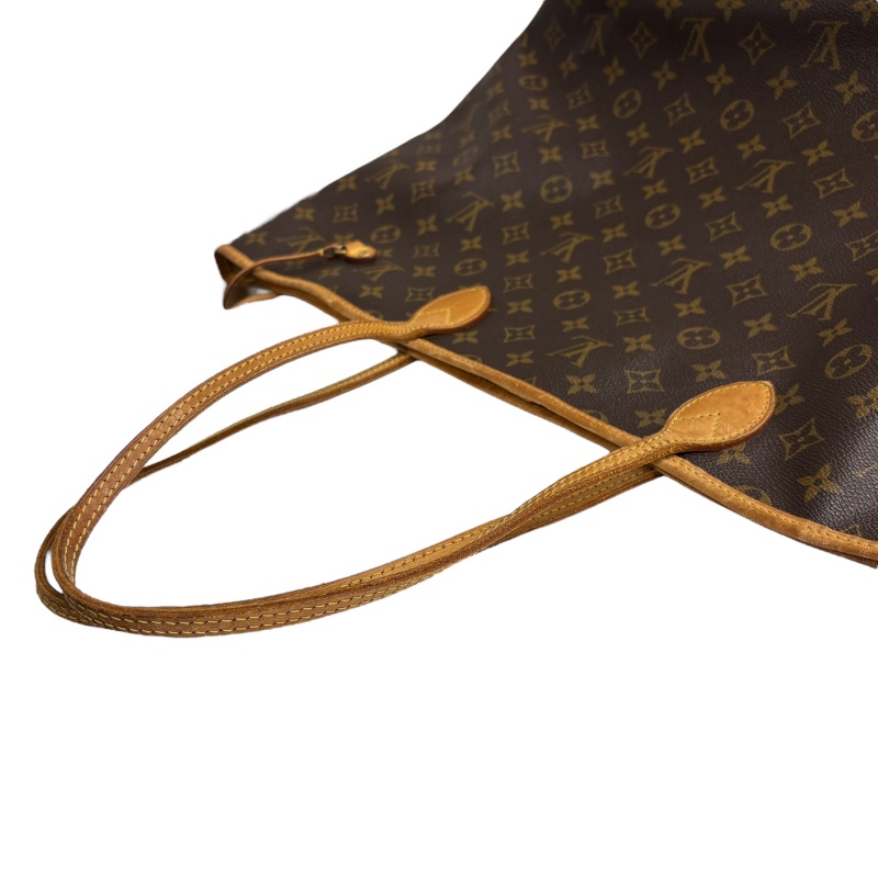 LOUIS VUITTON 路易威登 M40157 NEVERFULL GM 托特包 PVC帆布 老花 棕色 金釦-9