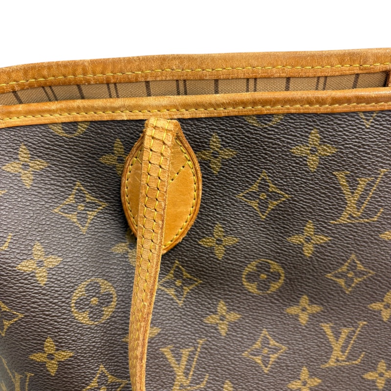 LOUIS VUITTON 路易威登 M40157 NEVERFULL GM 托特包 PVC帆布 老花 棕色 金釦-15