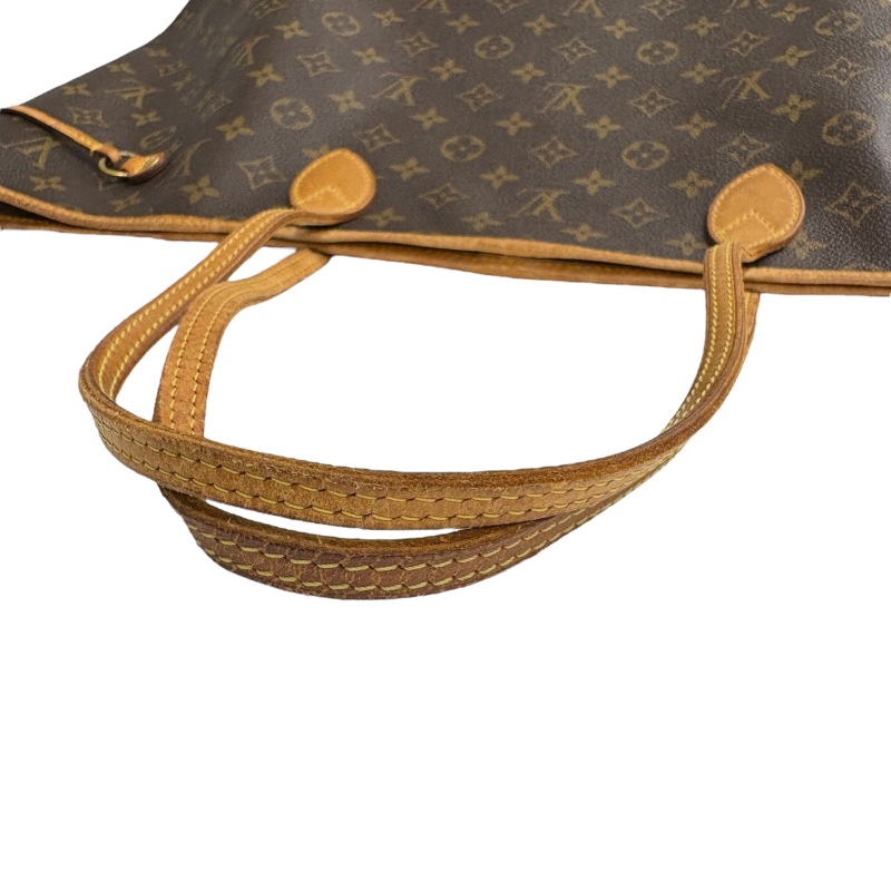 LOUIS VUITTON 路易威登 M40157 NEVERFULL GM 托特包 PVC帆布 老花 棕色 金釦-16