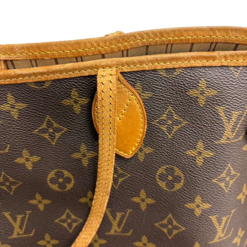 LOUIS VUITTON 路易威登 M40157 NEVERFULL GM 托特包 PVC帆布 老花 棕色 金釦-17