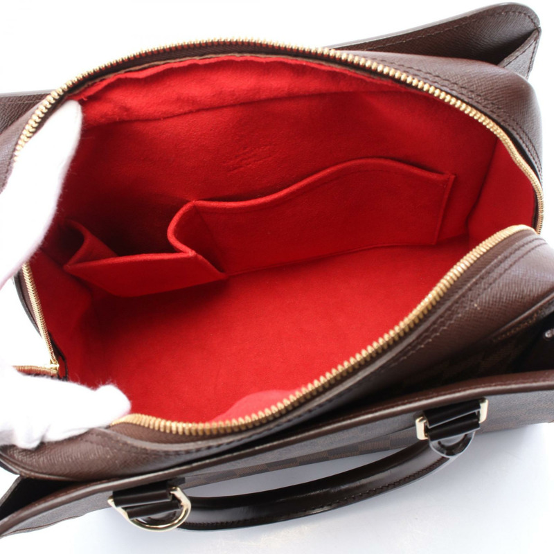 路易威登 Triana 手提包 N51155 Damier 皮革 棕色 Ebene 二手 LV-2