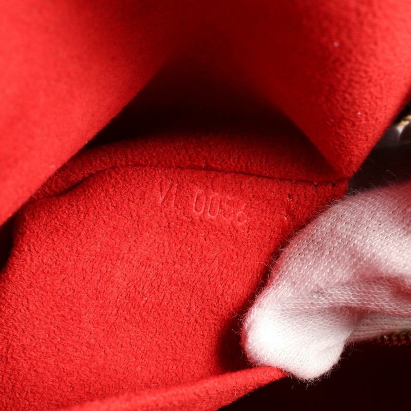 路易威登 Triana 手提包 N51155 Damier 皮革 棕色 Ebene 二手 LV-4