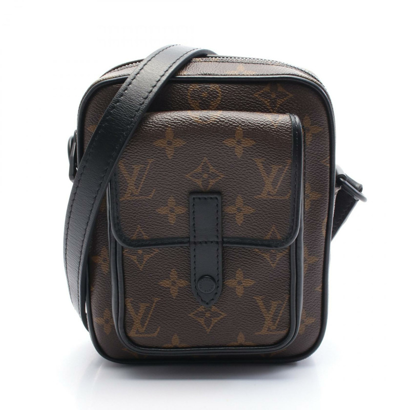 LOUIS VUITTON Christopher 穿戴式皮夾單肩包 M69404 Monogram macassar-0