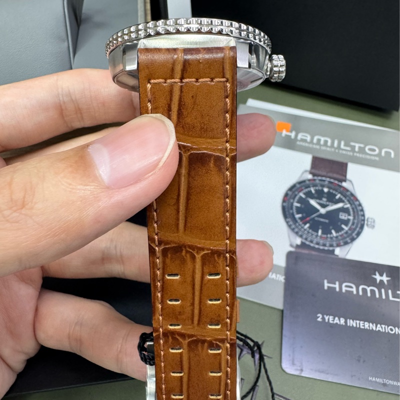 Hamilton 瑞士錶 空軍錶 飛行錶 機械錶 converter 卡其系列-4