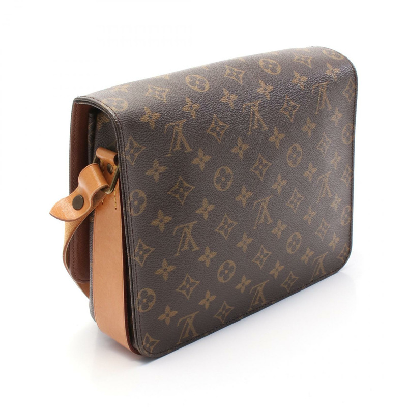 LOUIS VUITTON Cartouchiere GM 肩背包 M51252 Monogram 帆布 棕色 二手 LV-1