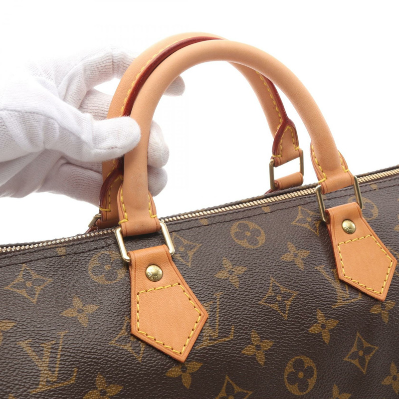 LOUIS VUITTON Speedy 30 手提包 M41526 Monogram 皮革棕色二手 LV-6