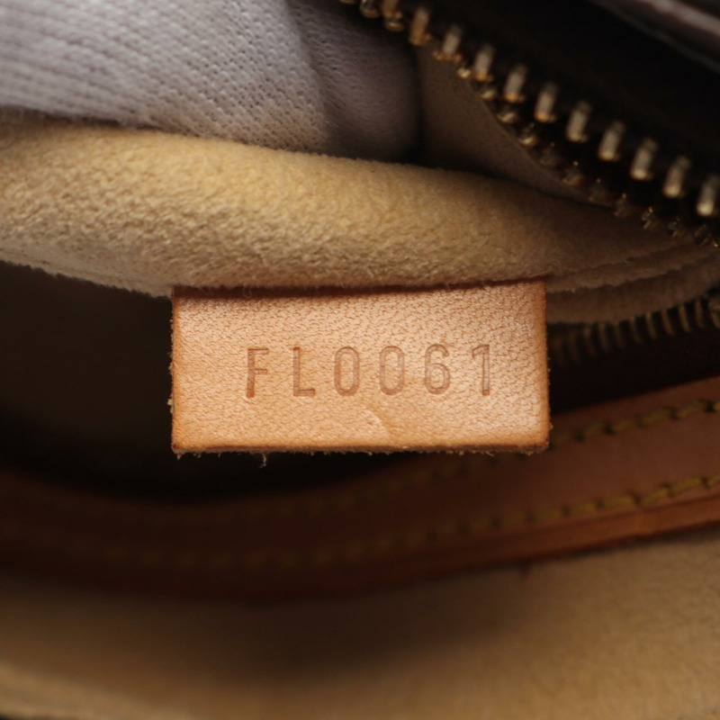 LOUIS VUITTON Looping MM 單肩包 M51146 Monogram 皮革 棕色 二手-4