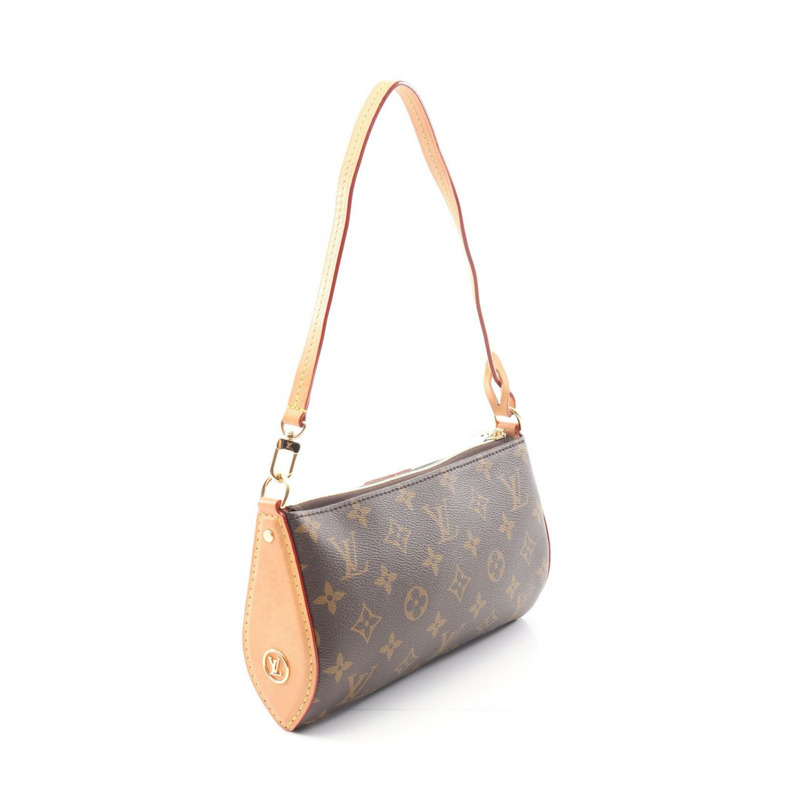 LOUIS VUITTON Pochette Tirette 肩背包 M12859 Monogram 帆布 棕色 二手 LV-1