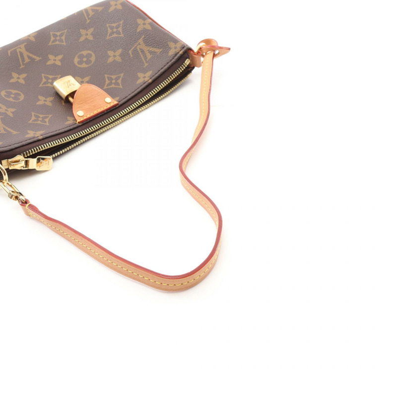LOUIS VUITTON Pochette Tirette 肩背包 M12859 Monogram 帆布 棕色 二手 LV-8