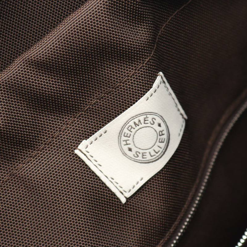 HERMES Sac de Pansage Tote 單肩包 B Toile V 型帆布 Rouge H 二手 SHW-3