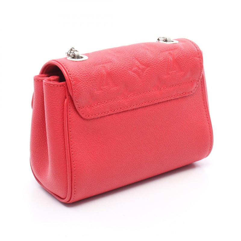 LOUIS VUITTON Saint Germain BB 單肩包 M41772 Monogram empreinte 紅色 二手-1
