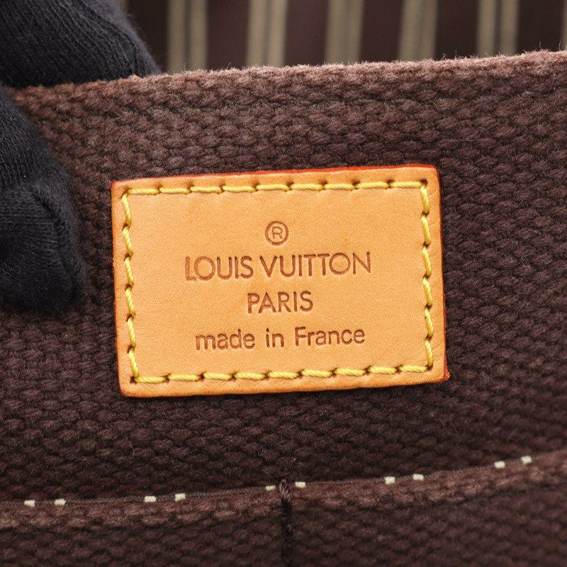 路易威登 Busas PM 單肩包 M80661 Antigua 帆布 Moka 二手 LV 女士-3