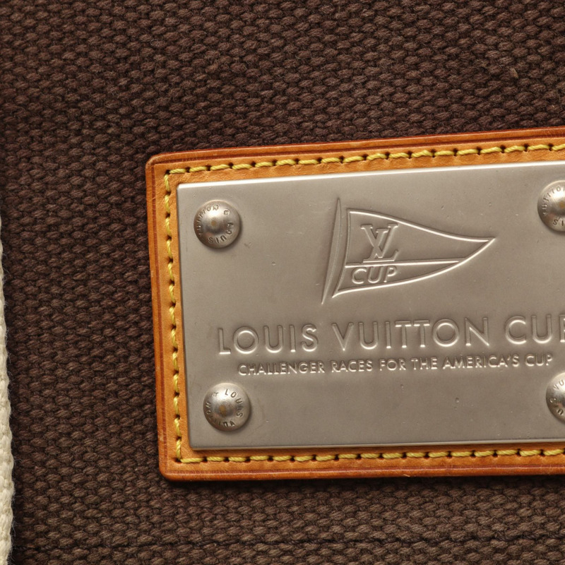 路易威登 Busas PM 單肩包 M80661 Antigua 帆布 Moka 二手 LV 女士-10