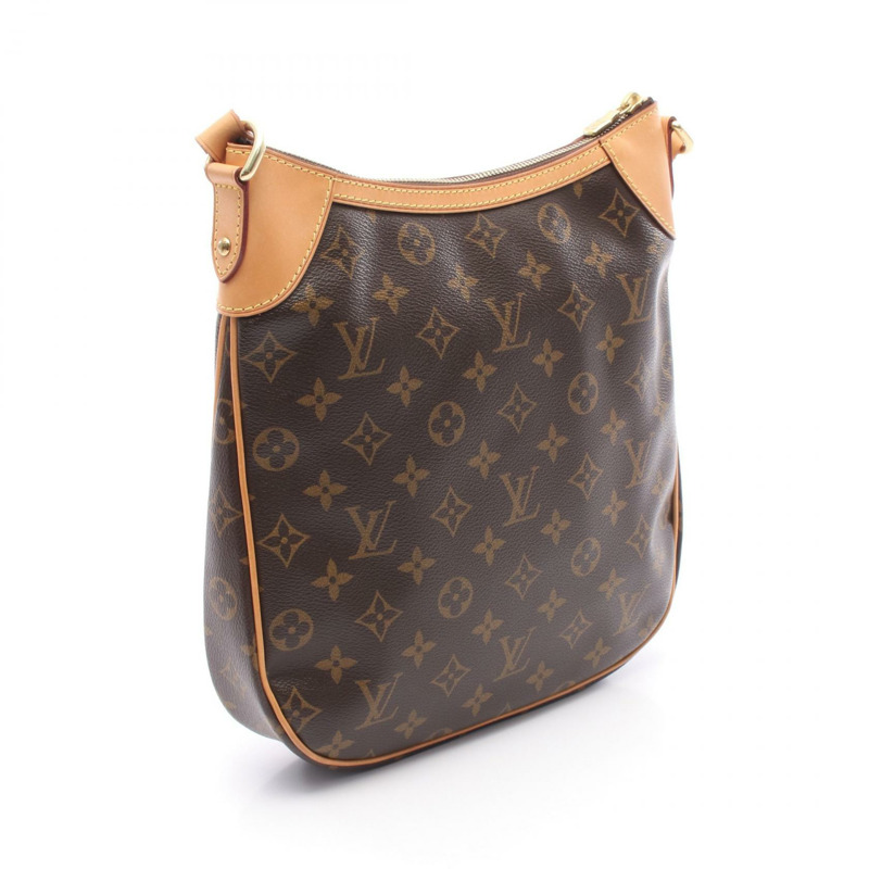 LOUIS VUITTON Odeon PM 單肩包 M56390 Monogram 帆布皮革棕色二手-1