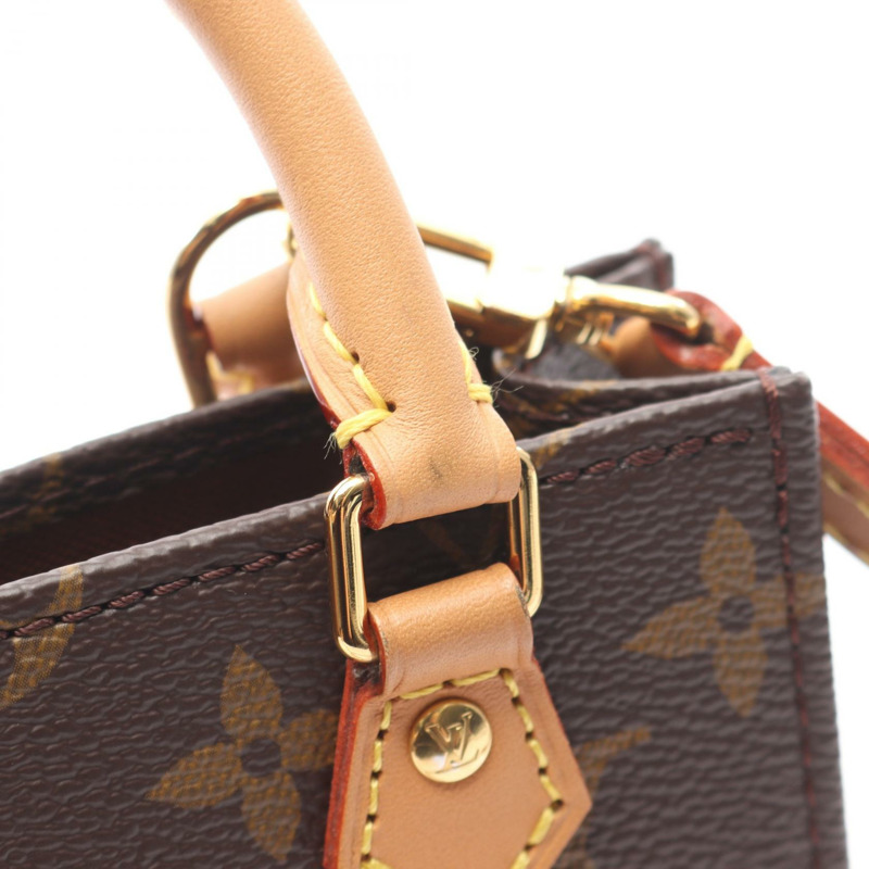 LOUIS VUITTON Petit Sac Plat 單肩包 手提包 M81295 Monogram 帆布 二手 女士-9