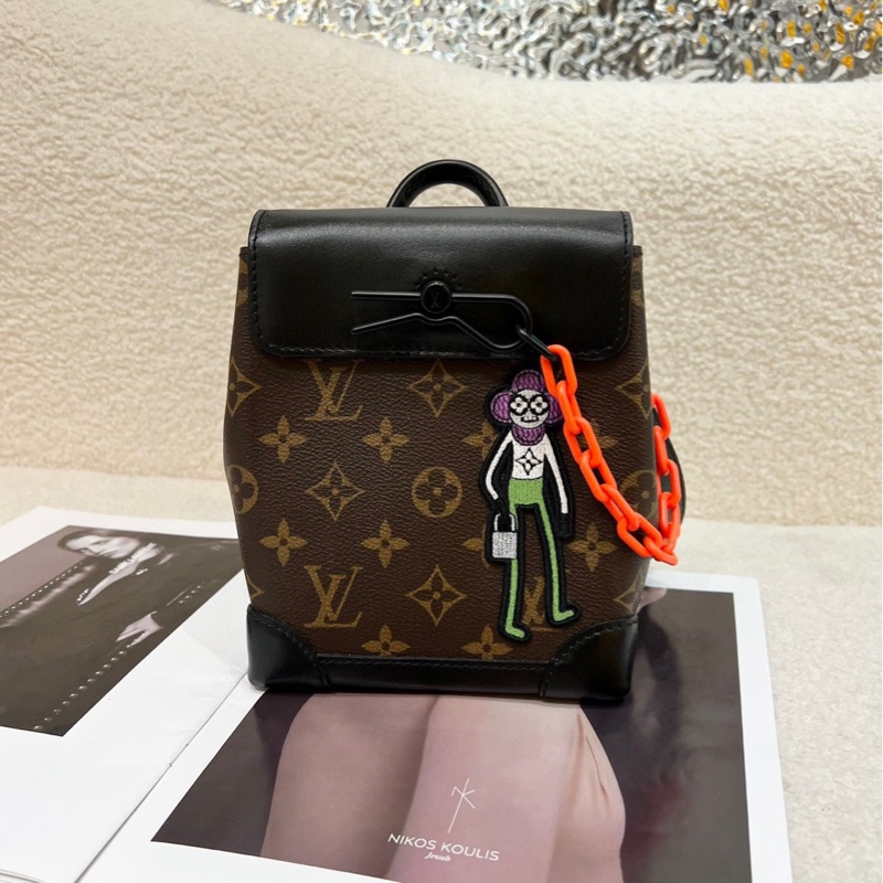 LV 限量款 稻草人 steamer nano 手提單肩 斜挎包 男女可背-1