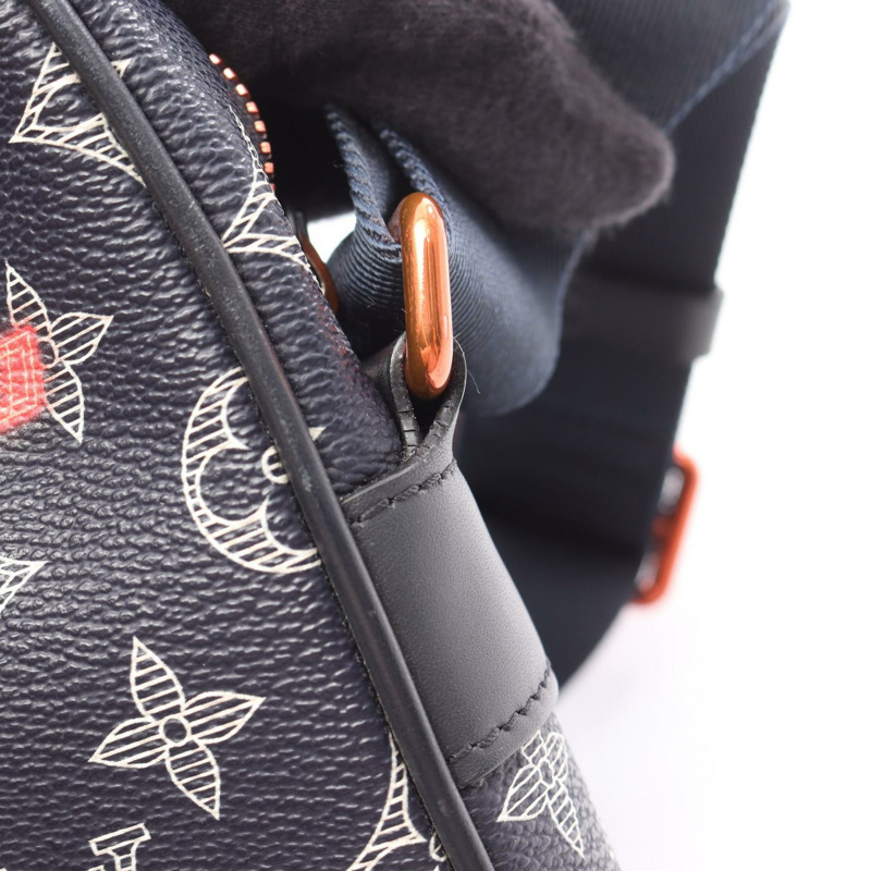 LOUIS VUITTON Danube PM 倒立式單肩包 M43678 Monogram Ink 海軍紅 LV-6