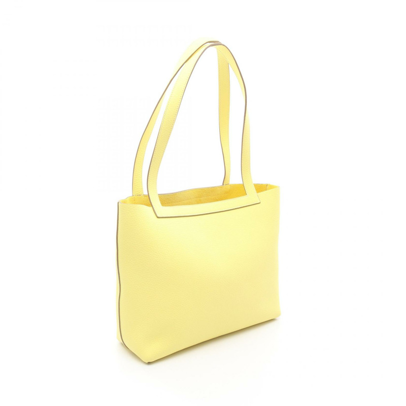 HERMES Cabasselier 31 單肩包 082201CA Clemence 皮革 Soufre 二手 W-1