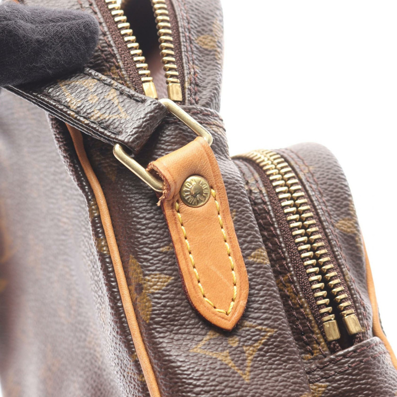 LOUIS VUITTON Amazon 單肩包 M45236 Monogram 帆布皮革棕色二手 LV-12