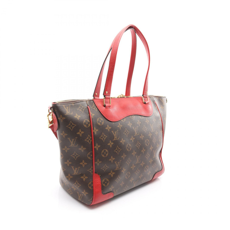 LOUIS VUITTON Estrella 中型單肩包 M51193 字母棕色紅色二手-1