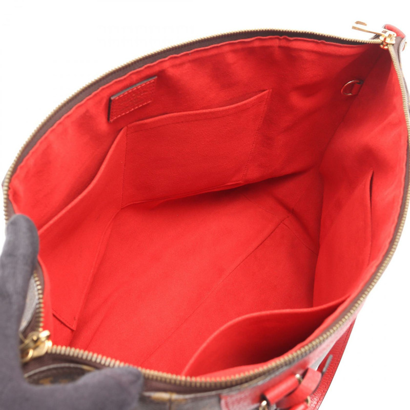 LOUIS VUITTON Estrella 中型單肩包 M51193 字母棕色紅色二手-2