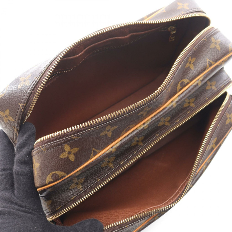 LOUIS VUITTON Nile 斜背包 M45244 Monogram 帆布 棕色 二手 LV-2