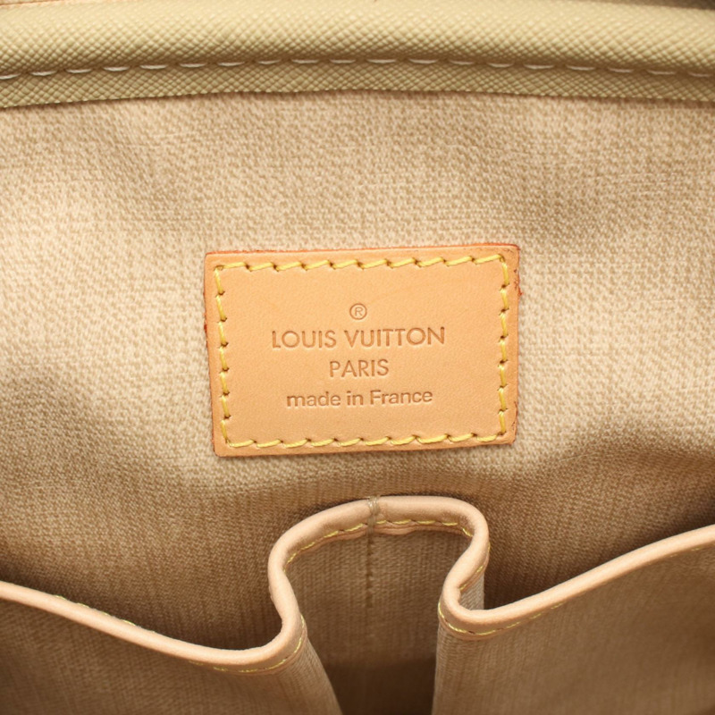 LOUIS VUITTON Trouville 手提包 M42228 Monogram 帆布 皮革 棕色 二手 女款-3